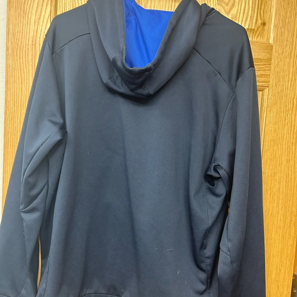 Nike Men's Dark Blue Hoodie with Logo - Picture 3 of 3